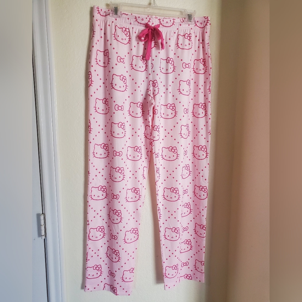 Sanrio Hello Kitty Pink Dorm Lounge Pants By Bioworld